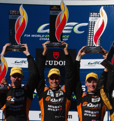 Conway on the top step