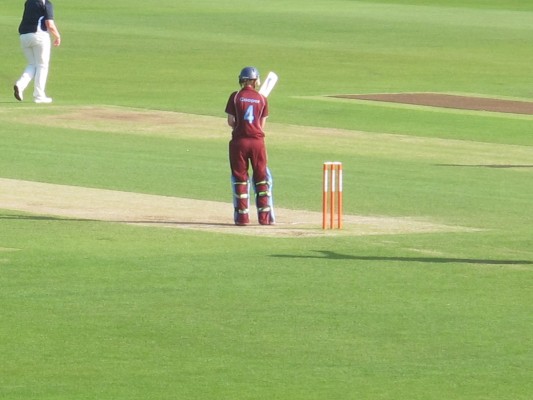 Deanna Cooper at the crease