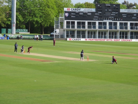 Deanna Cooper bowls the final over