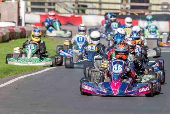 Kit Brough leads away the Senior Max class to win.