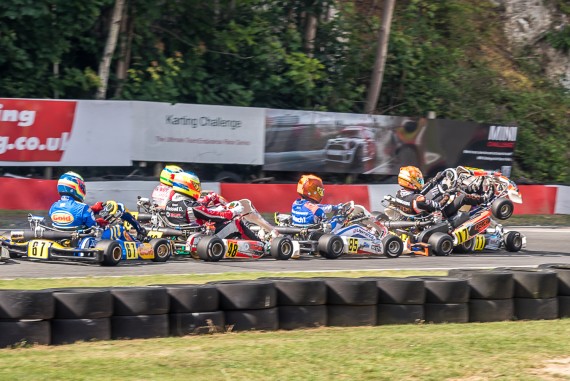 Senior X30 First lap crash.