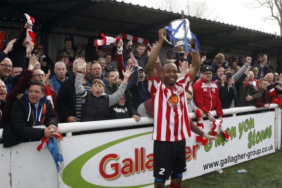 2016 Kent Reliance Senior Trophy. Ashford United FC v Sheppey United FC.