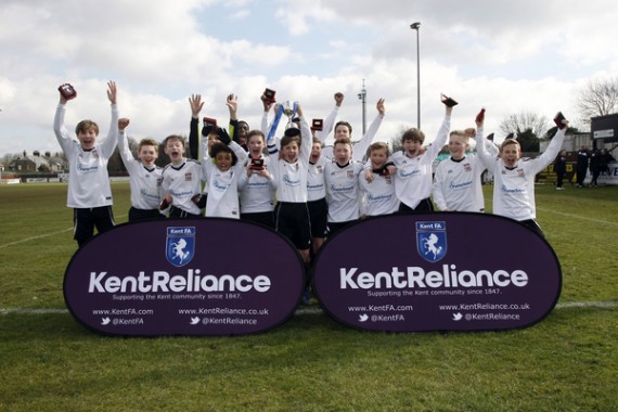 Kent Reliance Under 13 Youth Cup Final. Bromley FC v Dartford FC.